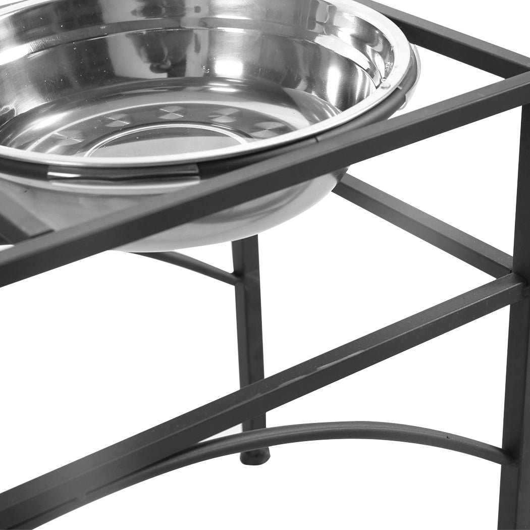 NNEIDS PaWz Dual Elevated Raised Pet Dog Feeder Medium-2