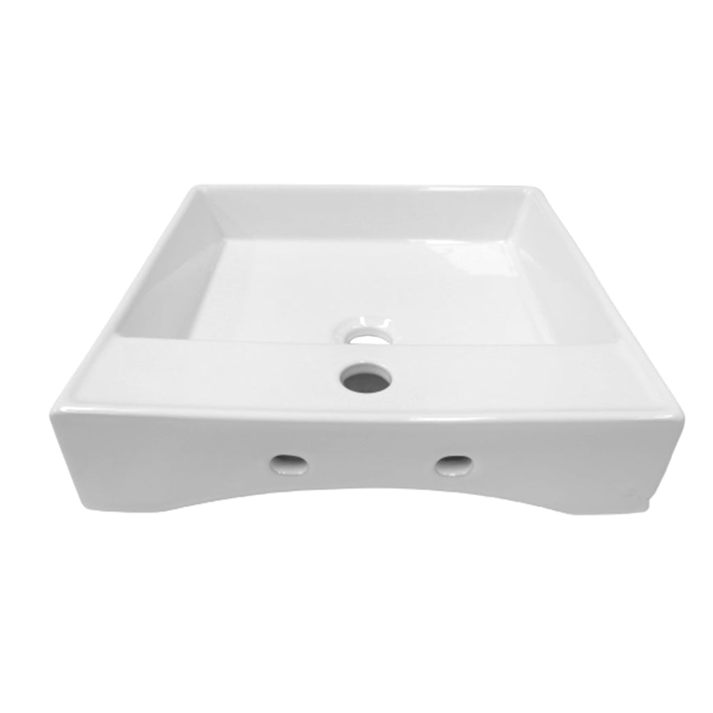 NNEIDS Ceramic Basin Bathroom Wash Counter