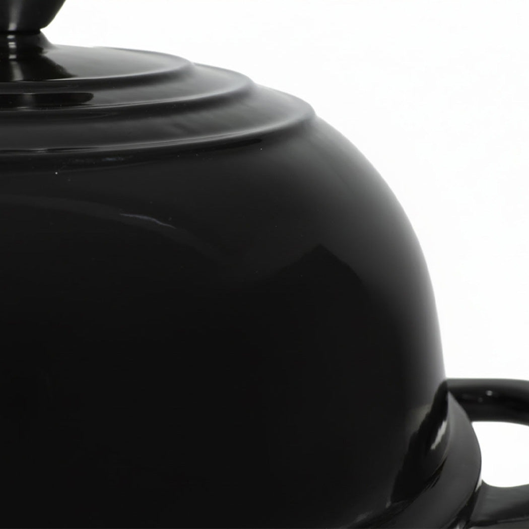 Toque Enamelled Cast Iron Dutch Oven Pot Sourdough Bread Baking Kitchen 24cm-2