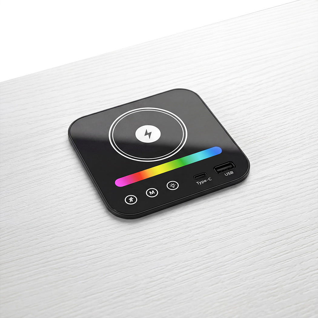 Levede Smart Bedside Table RGB Motion Sensor Charging Nightstand Bedroom Modern