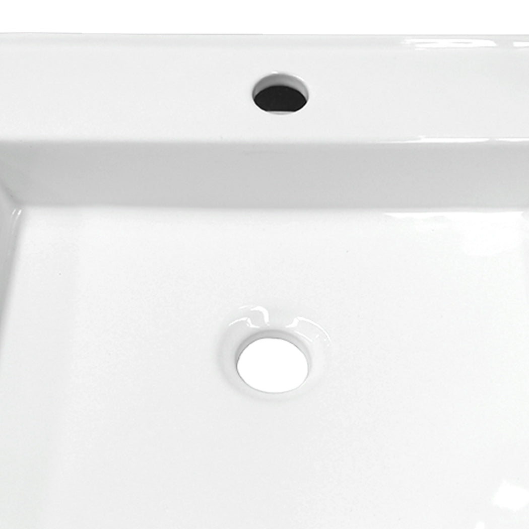 NNEIDS Ceramic Basin Bathroom Wash Counter