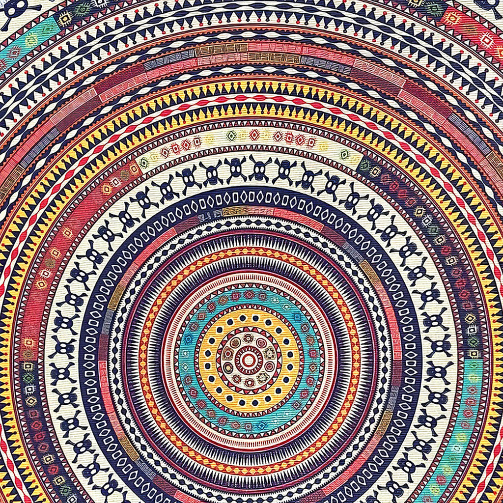 NNEIDS Marlow Door Mat Half Moon Semi-Circle Rug 60x90