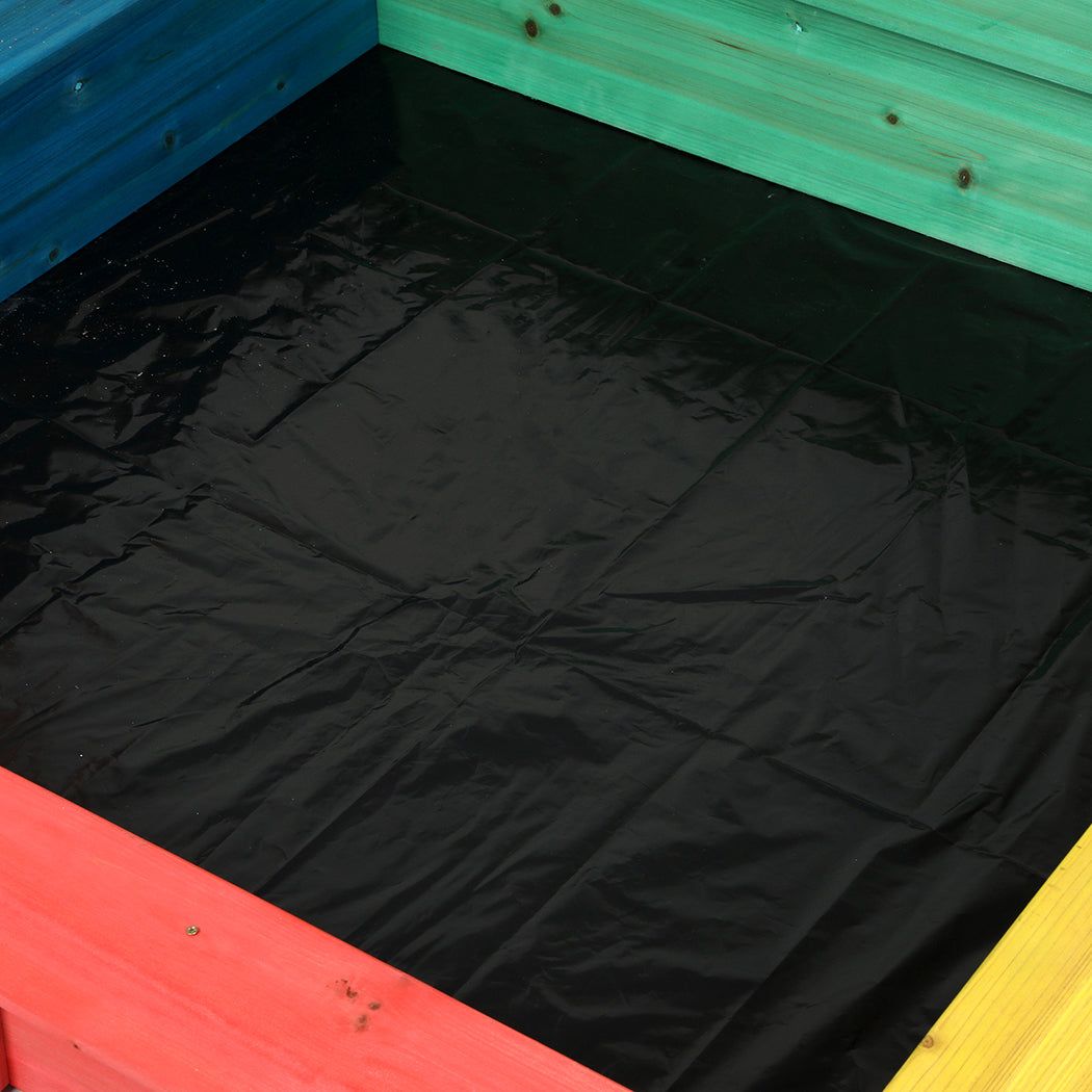 Bopeep Kids Wooden Sandbox 120X120CM-4