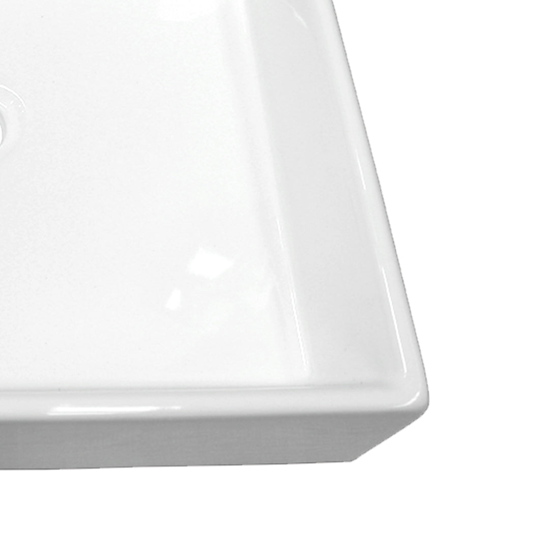 NNEIDS Ceramic Basin Bathroom Wash Counter