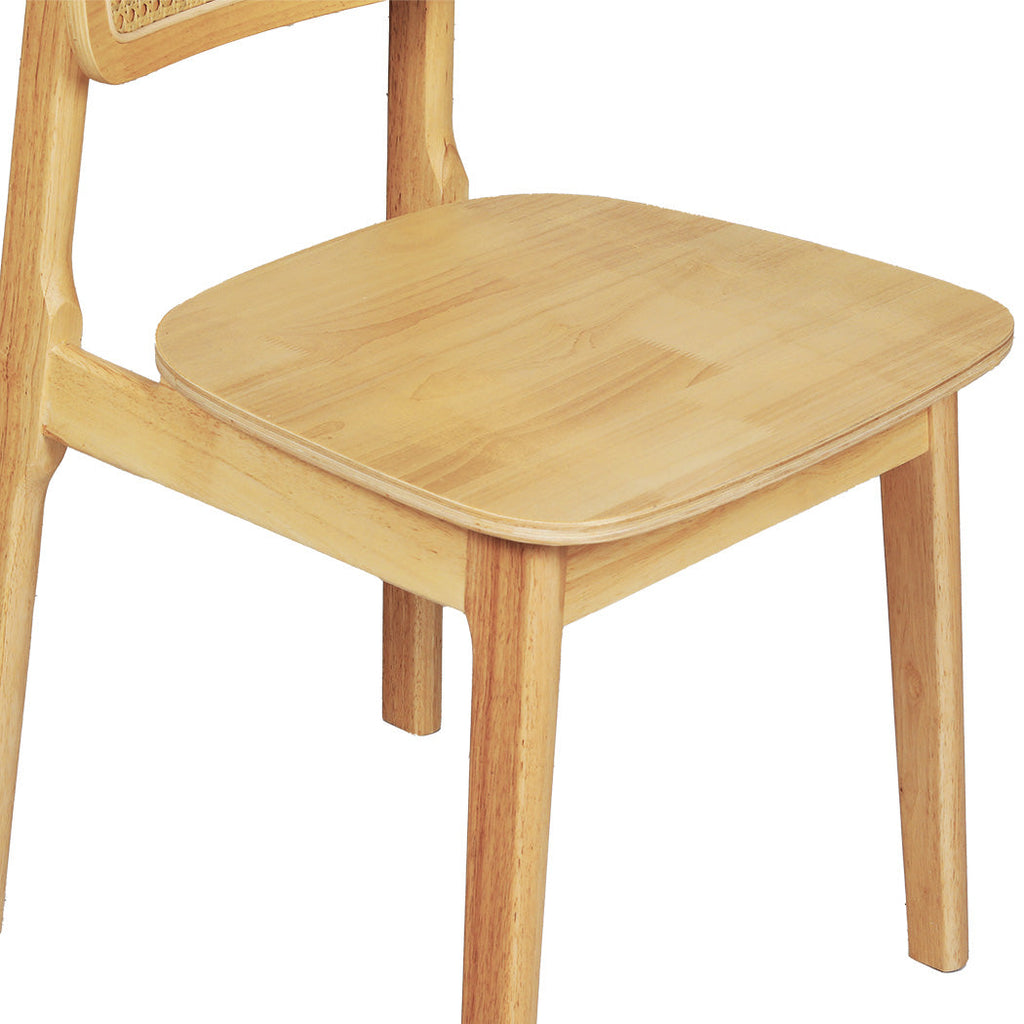 Levede 6x Rattan Dining Chair Wooden Kitchen Chair