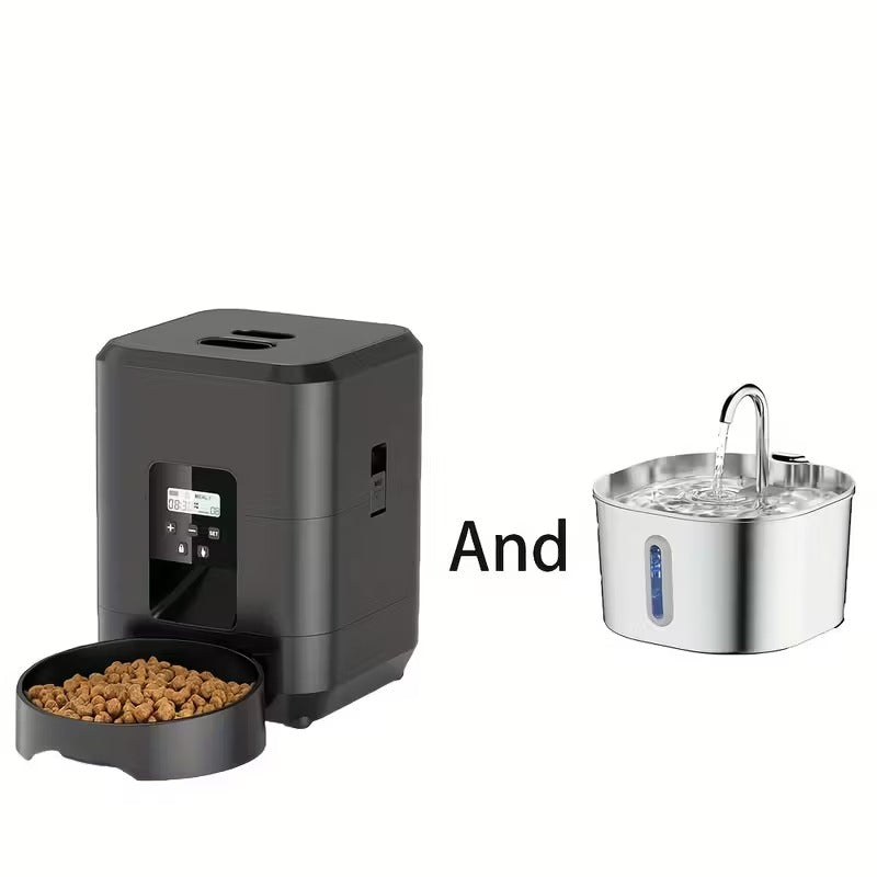 NNETM Smart Pet Water Dispenser & Automatic Cat Feeder Set-1