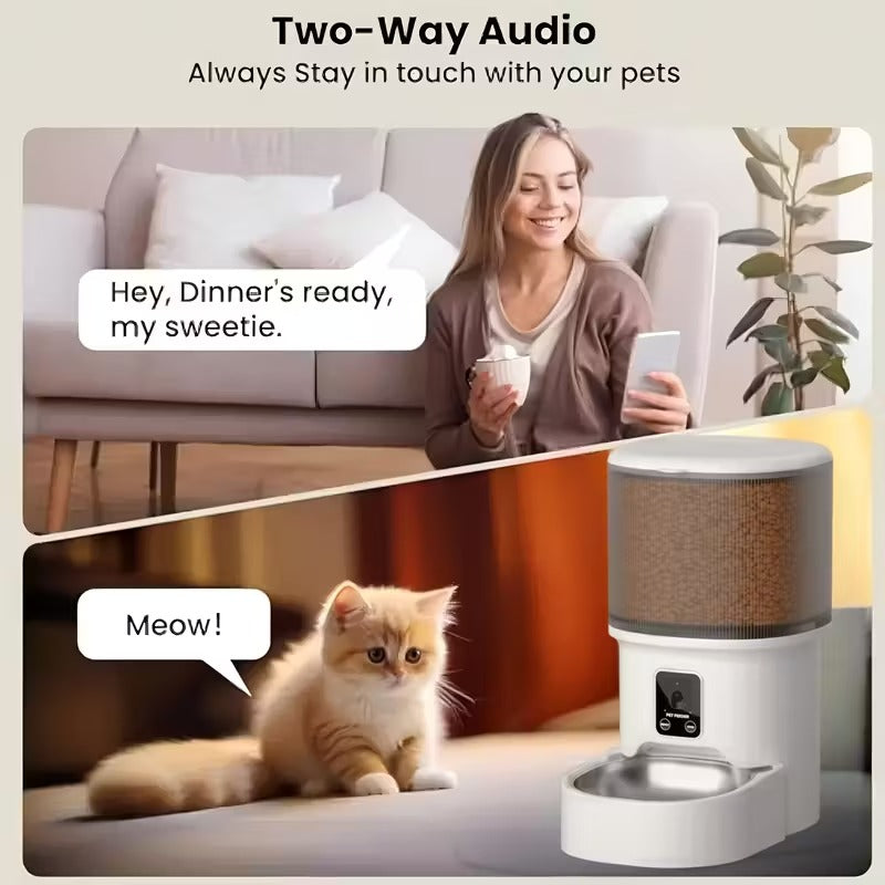 NNETM Automatic Pet Feeder with Camera and WiFi Control-2