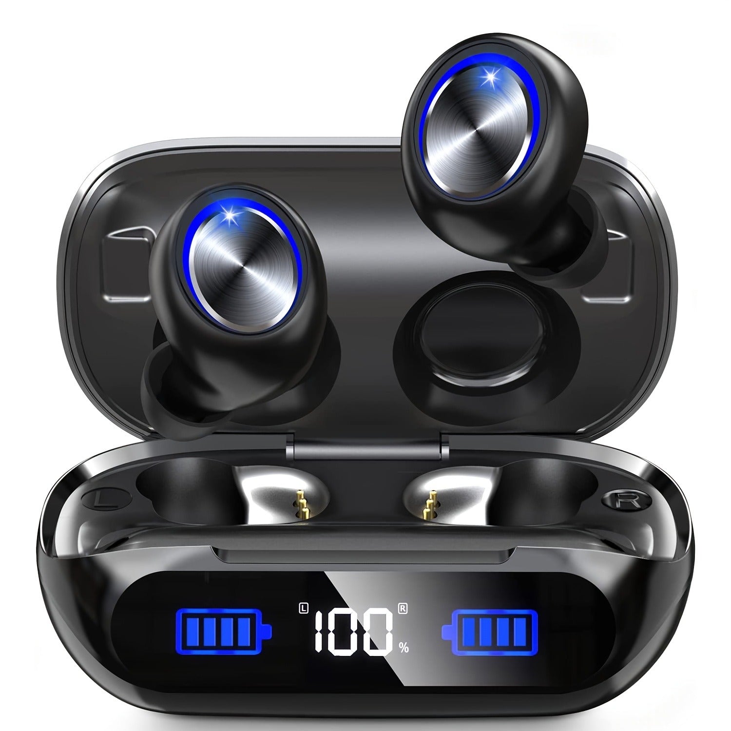 NNETM Wireless Earbuds Playtime Bluetooth 5.3 Noise Cancelling