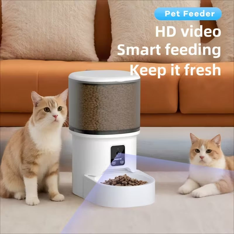 NNETM Automatic Pet Feeder with Camera and WiFi Control-4