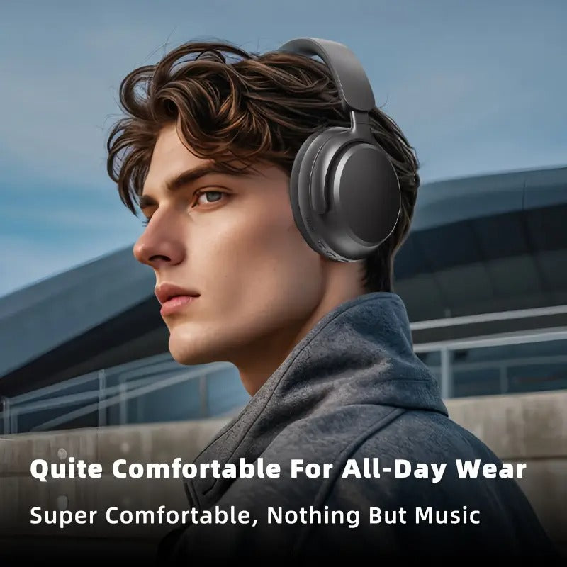 NNETM Over-Ear Wireless Headphones 40H Playtime Foldable with Mic