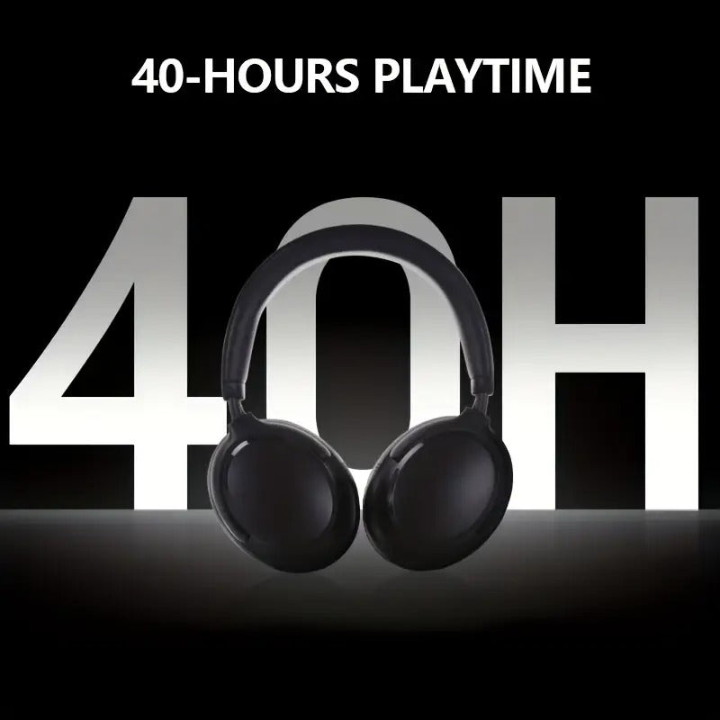 NNETM Over-Ear Wireless Headphones 40H Playtime Foldable with Mic