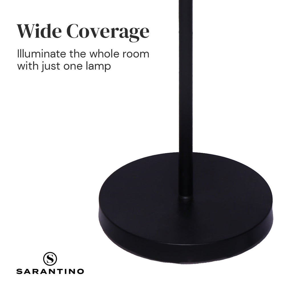 NNEDPE 4-Light Industrial Floor Lamp