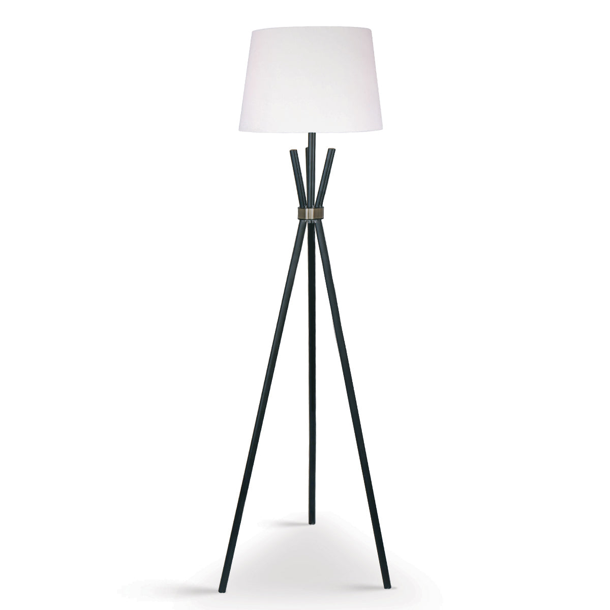 NNEDPE Sarantino Tripod Floor Lamp in Metal and Antique Brass