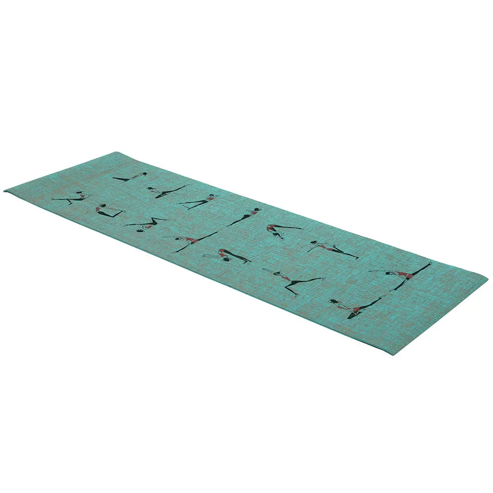 Natural Jute Yoga Mat with Durable Carry Strap