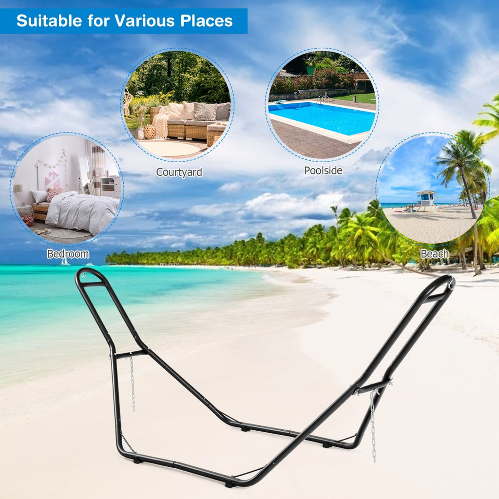 NNECW Durable 9ft Hammock Stand with 2 Chains & 2 S-hooks for Patio