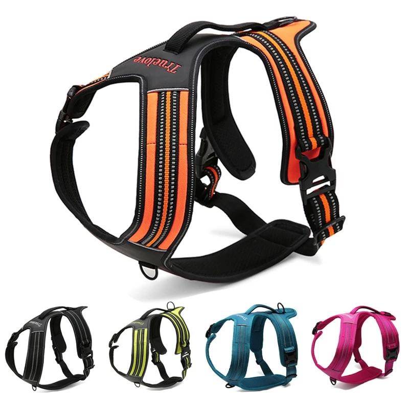 True Love Heavy Duty Sports Dog Harness - Neon Yellow, XL-0