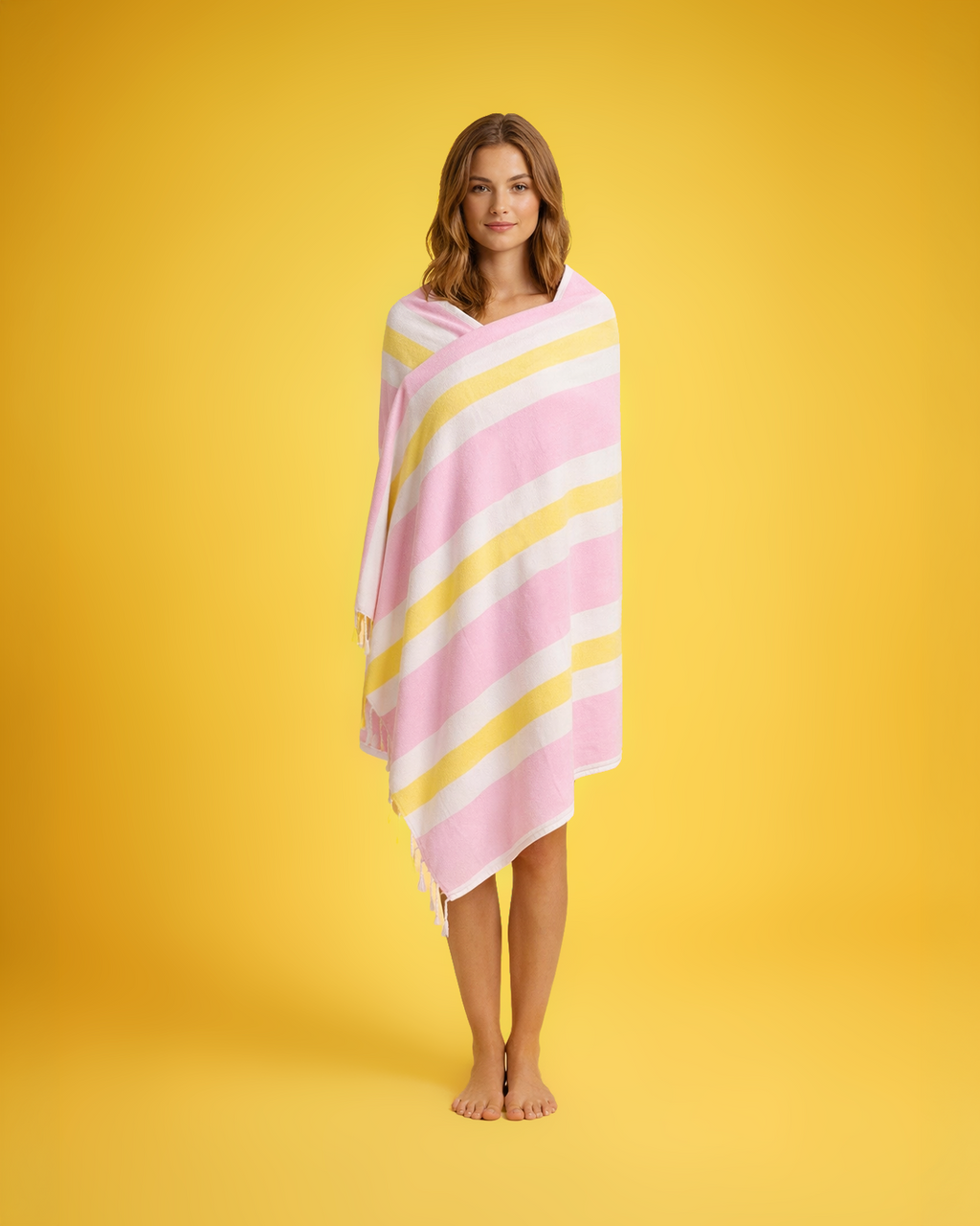 Quick-Dry Towel – Lightweight Beach & Travel Towel – Rose & Sunset –  Recycled Cotton Coral Coast-1