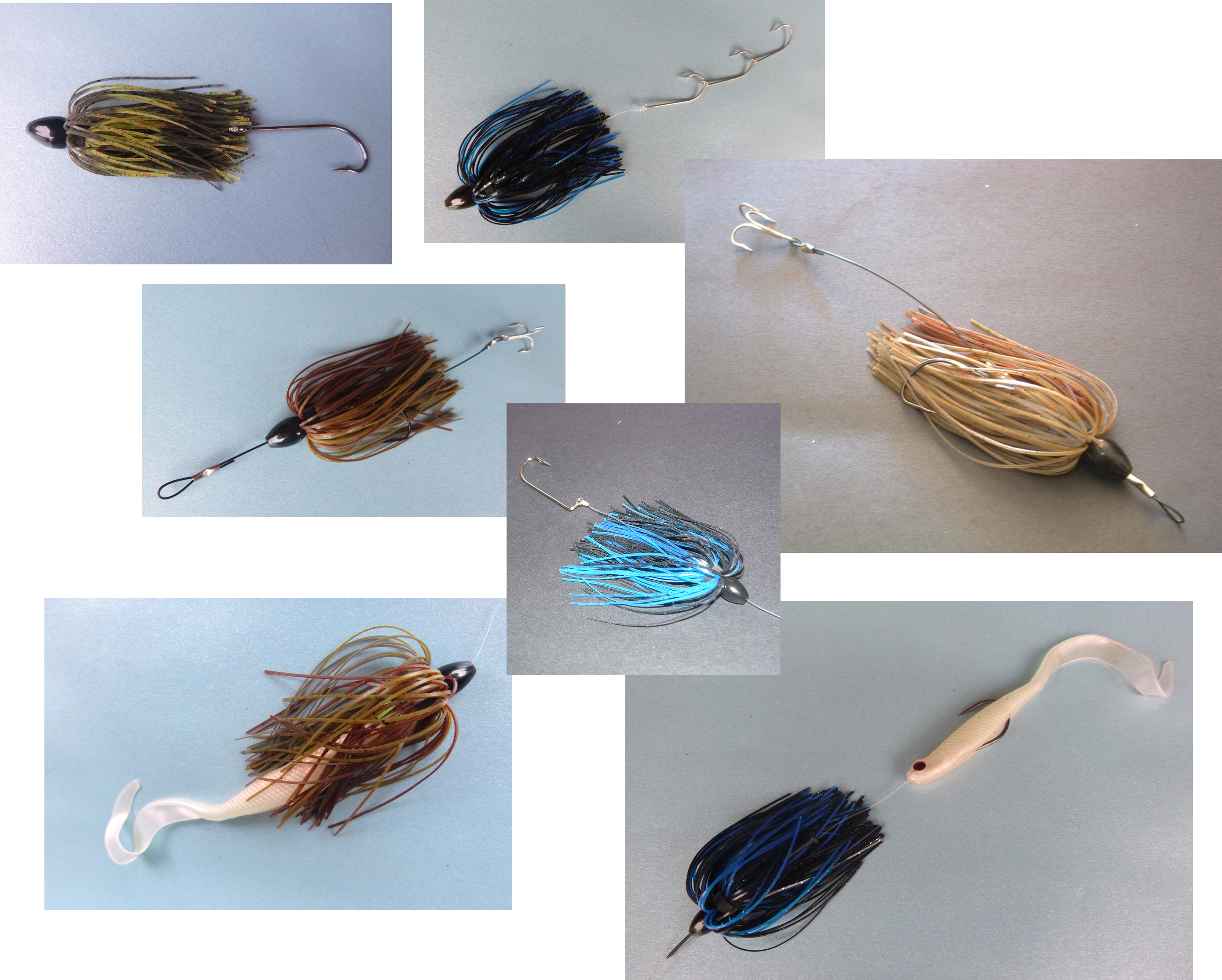 Vike 1/2 oz Skirted Microjig  in Black Blue