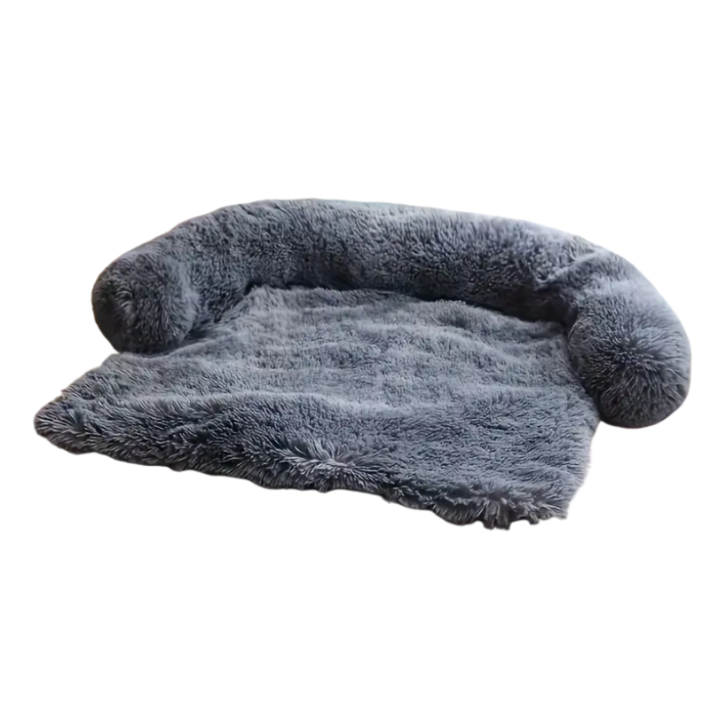 NNETM Pet Plush Sofa Bed with Neck Cushion-0