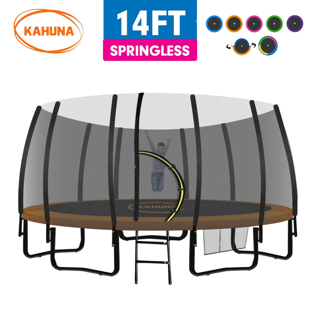 NNEDPE Twister 14ft Springless Trampoline