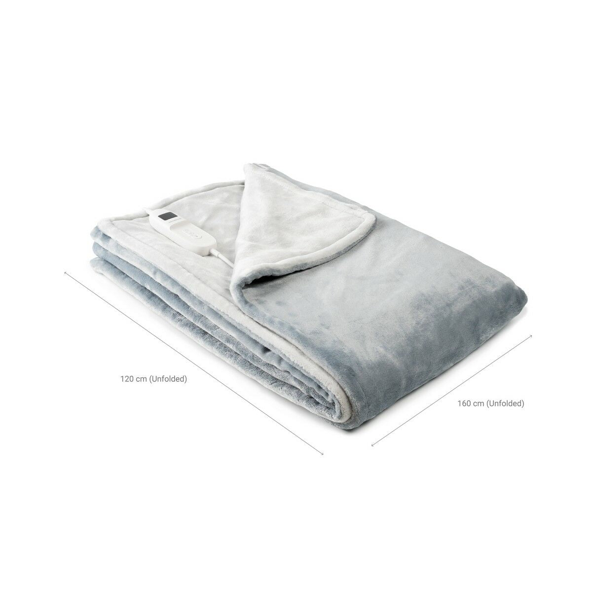 Electric Blanket Elakef InnovaGoods Grey 120 x 160 cm 160 W-2