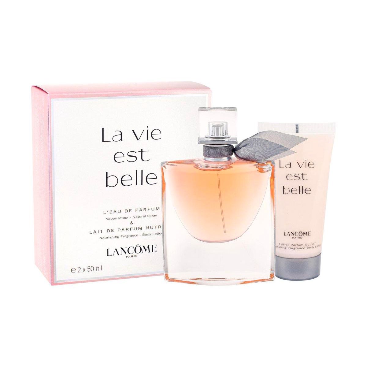 Lancome la vie est belle gift set eau de perfume 50ml + body lotion 50ml women-0