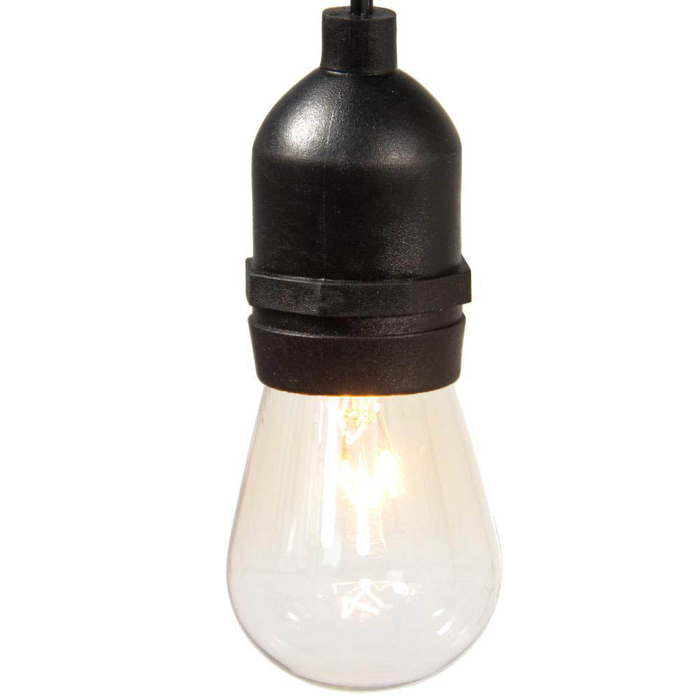 Vízálló dekor égősor, 15 db E27 LED lámpával, 14,6 m, melegfehér-2
