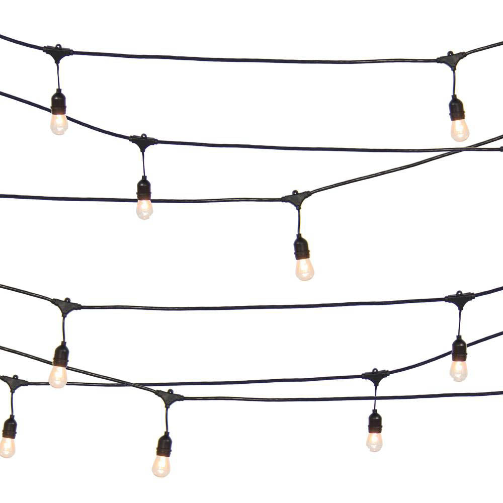 Vízálló dekor égősor, 15 db E27 LED lámpával, 14,6 m, melegfehér-4